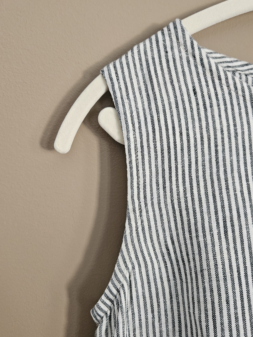 notPERFECTLINEN Blue and White Striped Midi Dress - Picture 7 of 13